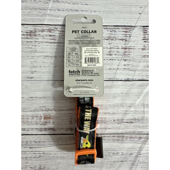 Star Wars The Mandalorian This is The Way Medium Dog Collar Medium 13-20in New - Picture 6 of 7